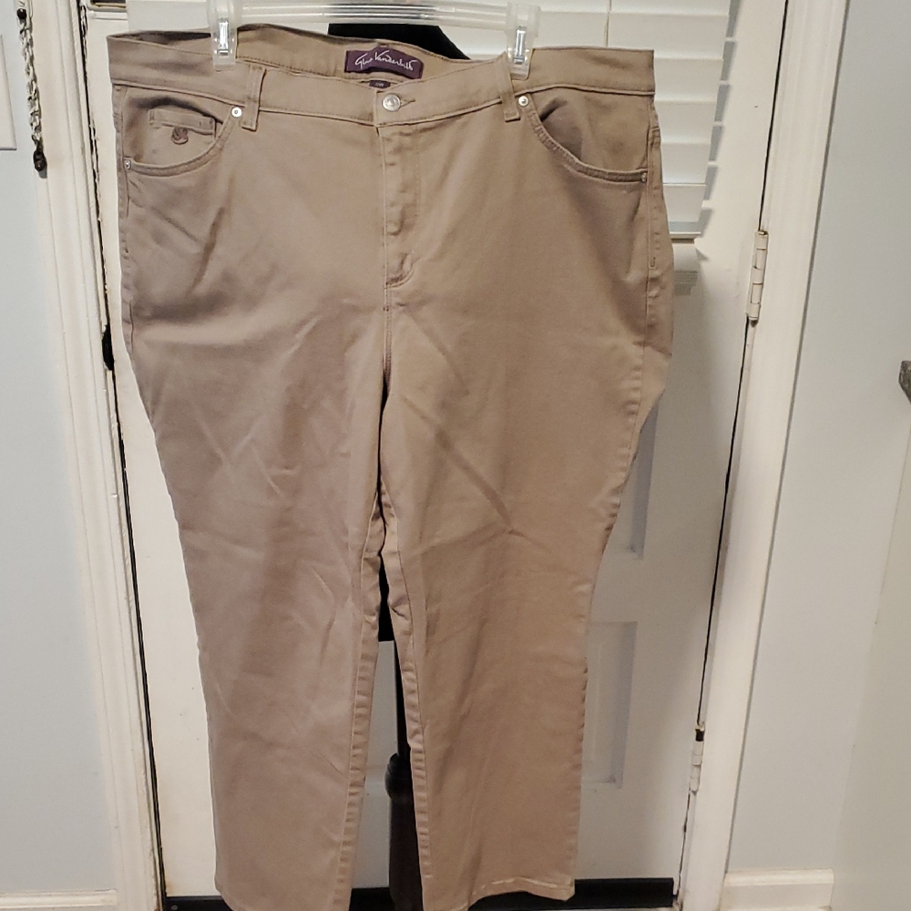 Gloria Vanderbilt Tan Khaki Plus Size Jeans